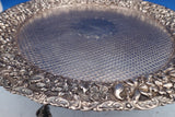Repousse by James R. Armiger Sterling Silver Salver Tray w/ Diaper Work (#8545)
