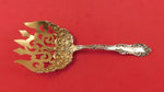 Old English by Towle Sterling Silver Croquette Server Gold Washed 7 1/2"