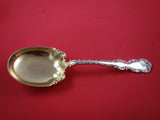 Louis XV by Whiting-Gorham Sterling Silver Berry Spoon Gold Washed 8 1/2"