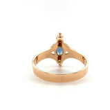 10k Yellow Gold .48ct Fine Genuine Natural Aquamarine Ring (#J5563)