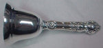 Meadow Rose by Wallace Sterling Silver Dinner Bell HH with Stainless 5" Custom