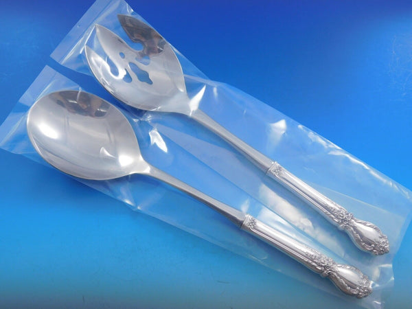 Brocade by International Sterling Silver Salad Serving Set Pierced Custom 2-pc