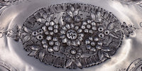 English Georgian Sterling Silver Basket Swing Handle Repoussed 1803 London #7823