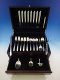Silver Rhythm International Sterling Silver Flatware Set Service Midcentury Mod