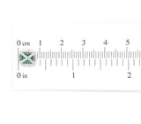 Platinum 1.28cttw Fine Genuine Natural Emerald and Diamond Stud Earrings #J6995