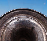 Danish .830 Silver Cup / Goblet w/ Engraved Crest Scrollwork 6" x 2 3/4" (#7613)