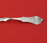 Meyer and Graffe Coin Silver Place Soup Spoon Bright-Cut 7" Flatware Heirloom