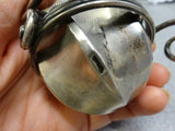Antique Cigar Lighter Gimbal Design Sterling Silver and Antler Large 10" (#4616)