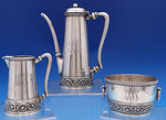 Tiffany and Co Sterling Silver Chocolate Set 3-piece 5230/5916 Olympian (#8410)