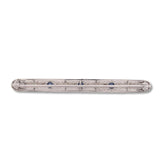 14k White Gold Filigree Pin with GIA Montana Sapphires and Seed Pearls (#J6596)