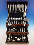 Rambler Rose by Towle Sterling Silver Flatware Set for 12 Service 124 pieces