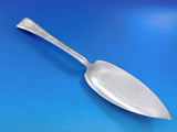 Lap Over Edge Acid Etched Tiffany Sterling Fish Server with Perch Fish 11 1/2"