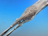 Corinthian Shiebler-style Sterling Silver Asparagus Serving Tongs Large 12"
