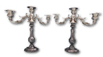 Francis I by Reed and Barton Sterling Silver Candelabra Pair #570A Bobeche #8516