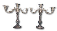 Francis I by Reed and Barton Sterling Silver Candelabra Pair #570A Bobeche #8516