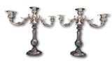 Francis I by Reed and Barton Sterling Silver Candelabra Pair #570A Bobeche #8516