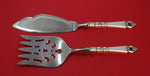 Danish Crown by Frigast Sterling Silver Fish Serving Set 2 Piece Custom HHWS
