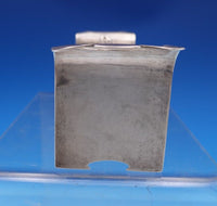 Kalo Sterling Silver Sugar Cube Holder w/ Applied "HAB" Mono and Tongs (#8015)