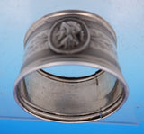 Medallion by Unknown Coin Silver Napkin Ring #71 with Applied Medallion (#9022)