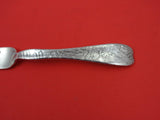 Lap Over Edge Acid Etched By Tiffany Sterling Regular Fork w/ cicada   7"
