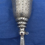 European Silver Tussie Mussie Hand Engraved (#J7459)