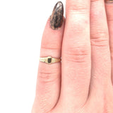 14k Gold Baby Signet Ring Blank Fancy Infant Children's Jewelry (#J5964)