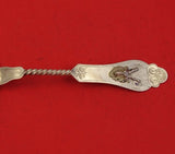 Saxon Stag by Duhme Coin Silver Dinner Spoon BC Pointed w/Twist Round End 8 1/2"
