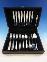 Diamond by Reed and Barton Sterling Silver Flatware Set For 8 Service 36 Pcs Mod