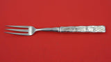 Lap Over Edge Acid Etched by Tiffany & Co Sterling Fruit Fork w/ leaves HH AS 7"