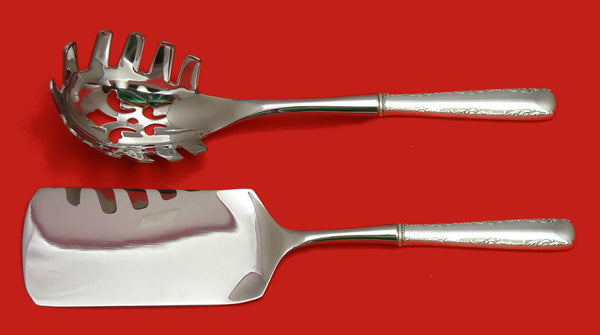 Camellia by Gorham Sterling Silver Italian Pasta Server Set 2pc HHWS  Custom