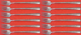 Rambler Rose by Towle Sterling Silver Cocktail Fork Set 12 pieces 5 1/2"