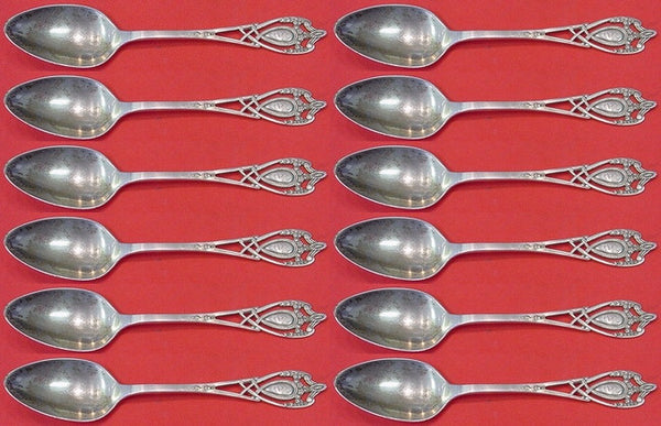 Monticello by Lunt Sterling Silver Teaspoon Set 12 pieces 5 3/4"