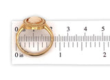 18k Yellow Gold Swedish Genuine Natural Shell Cameo Ring Jewelry (#J7514)