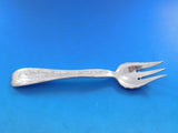 Lap Over Edge Acid Etched by Tiffany Sterling Pastry Fork with Gourds 6 1/4"