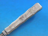 Lap Over Edge Acid Etched by Tiffany Sterling Silver Buffet Spoon HHWS Mushrooms