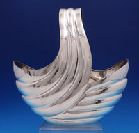 .900 Silver Basket Mid-Century Modern 10" x 6" x 9 3/4" 27.5 ozt. (#7899)