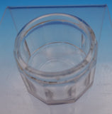 La Pierre Sterling Silver and Glass Dresser Jar with Monogram #464 (#9160)