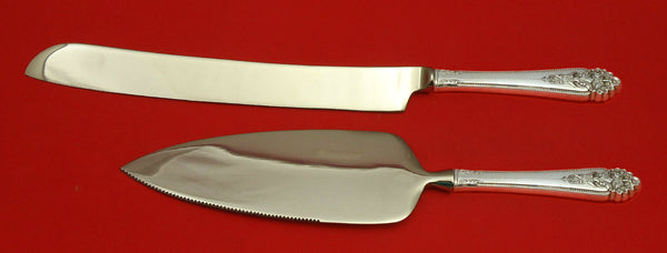 Queen's Lace by International Sterling Silver Wedding Cake Set Server 2pc Custom