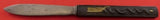 Kozuka by Unknown Mixed Metals Fish Knife Japanese Motif Stainless Blade 7 1/4"