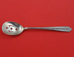 Normandie by Wallace Sterling Silver Olive Spoon Pierced Original 5 5/8" Serving