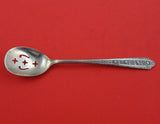 Normandie by Wallace Sterling Silver Olive Spoon Pierced Original 5 5/8" Serving