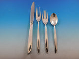 Silver Rhythm by International Sterling Silver Flatware Set 12 Service 60 pcs