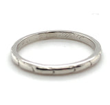 950 Platinum Wedding Band Ring Jewelry Engraved Date 1927 Size 7 (#J5835)