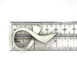 Norwegian Sterling White Enamel Pin (#J5430)