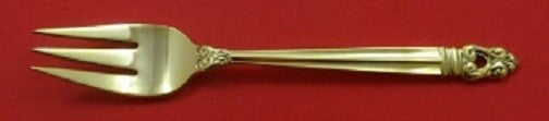 Royal Danish Vermeil By International Sterling Silver Salad Fork 6 3/8" Gold
