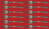 Princess Ingrid by Frank Whiting Sterling Silver Salad Fork Set 12 pcs 6 1/4"