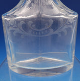 830 Silver Liquor Set 3-pc silver tops and hand engraved bottles Dutch #4344-2