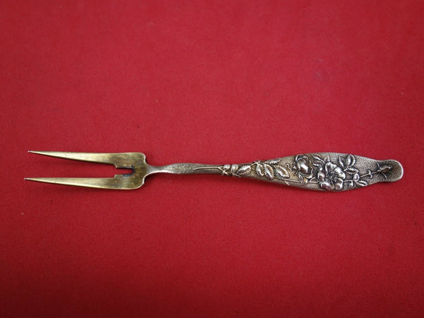 Vine by Tiffany and Co. Sterling Silver Cherry Fork w/Wild Rose Motif GW 3 5/8"