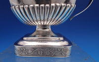 Floral by Unknown Sterling Silver Milk Pitcher Gadroon Edge 6 3/4" (#8484)