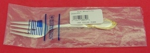 Rhapsody New Gold by International Sterling Silver Salad Fork New 6 1/2"